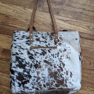 Myra Bag Largish LEATHER & HAIR ON BAG